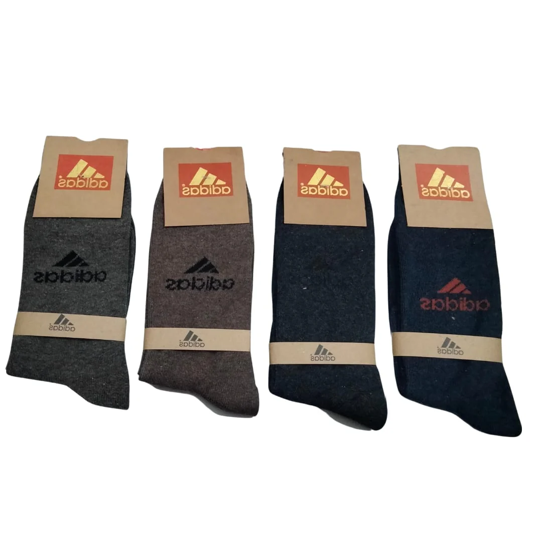 Adidas Long Cotton Winter Socks-MIX Colors (12 Pairs) - Image 5