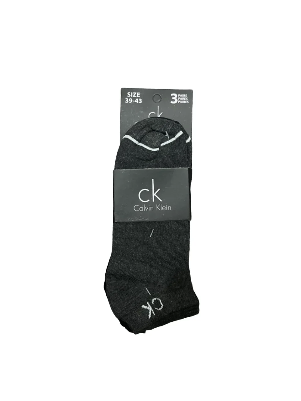 Branded CK Cotton Ankle Socks (Pack Of 3 Pairs) - Image 4